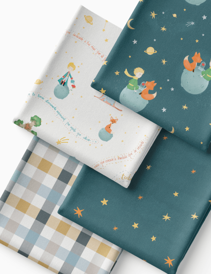 Kit Amarradinho de Tricoline - Kit 103  (4 Cortes de 45 a 50 cm x 70 cm) - Tricoline 100% Algodão