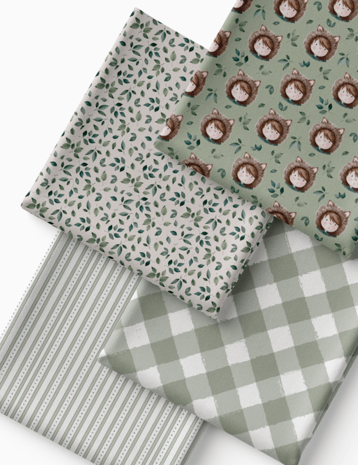 Kit Amarradinho de Tricoline - Kit 126 (4 Cortes de 45 a 50 cm x 70 cm) - Tricoline 100% Algodão