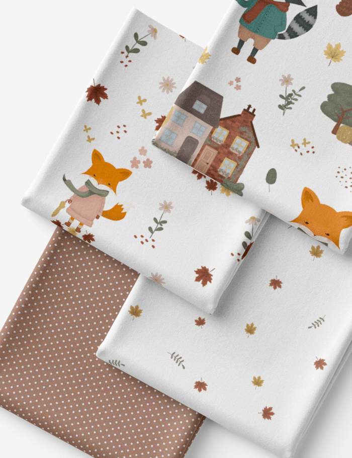Kit Amarradinho de Tricoline - Kit 35 (4 Cortes de 45 a 50 cm x 70 cm) - Tricoline 100% Algodão