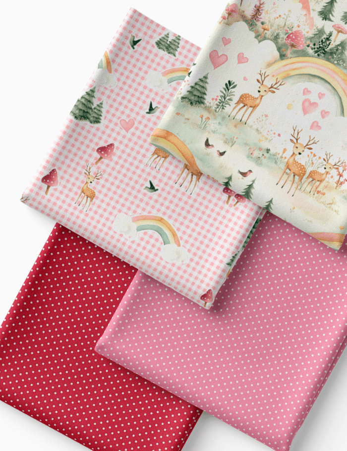 Kit Amarradinho de Tricoline - Kit 70 (4 Cortes de 45 a 50 cm x 70 cm) - Tricoline 100% Algodão