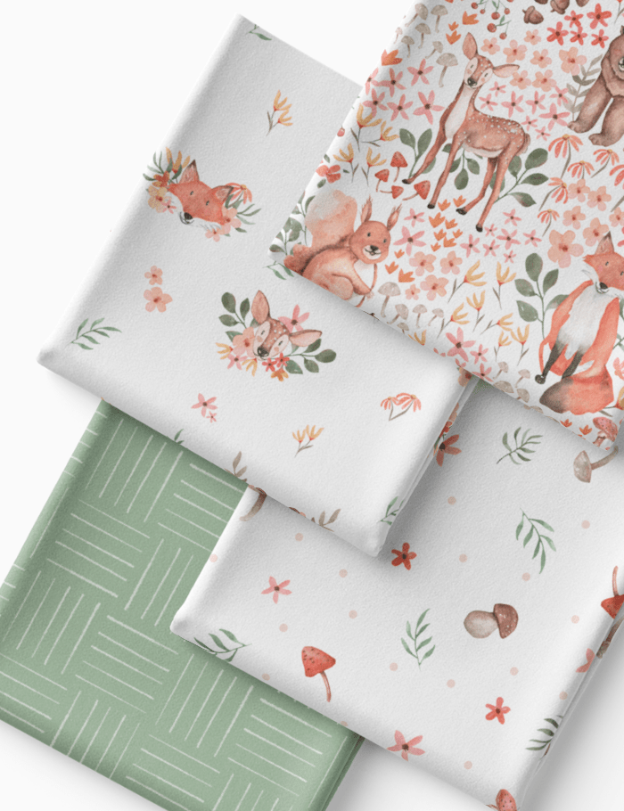 Kit Amarradinho de Tricoline - Kit 87  (4 Cortes de 45 a 50 cm x 70 cm) - Tricoline 100% Algodão