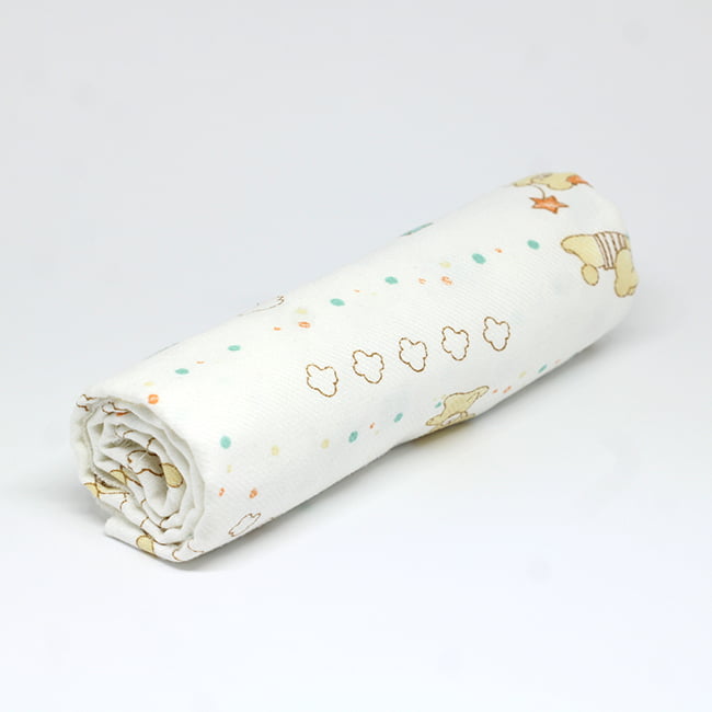 Tecido Flanela Baby - Brincadeira de Ursinhos - 100% Algodão - Largura: 80cm