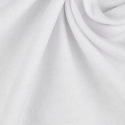 Tecido Flanela Lisa - Branco - 100% Algodão - Largura: 80cm