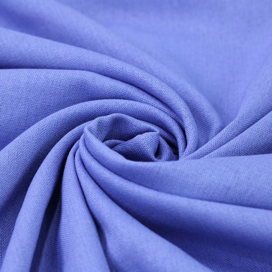 Tecido Linho Com Viscose Liso Premium - Blue Lilac - 28% Linho 68% Viscose 4% Fibras Diversas - Largura 1,35m 