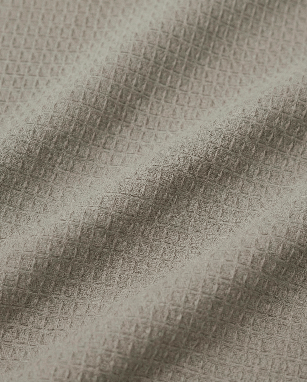 Tecido Favo Portugal - Bege - 100% Algodão - Largura 1,50m