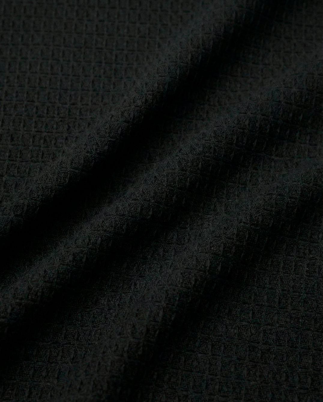 Tecido Favo Portugal - Preto - 100% Algodão - Largura 1,50m