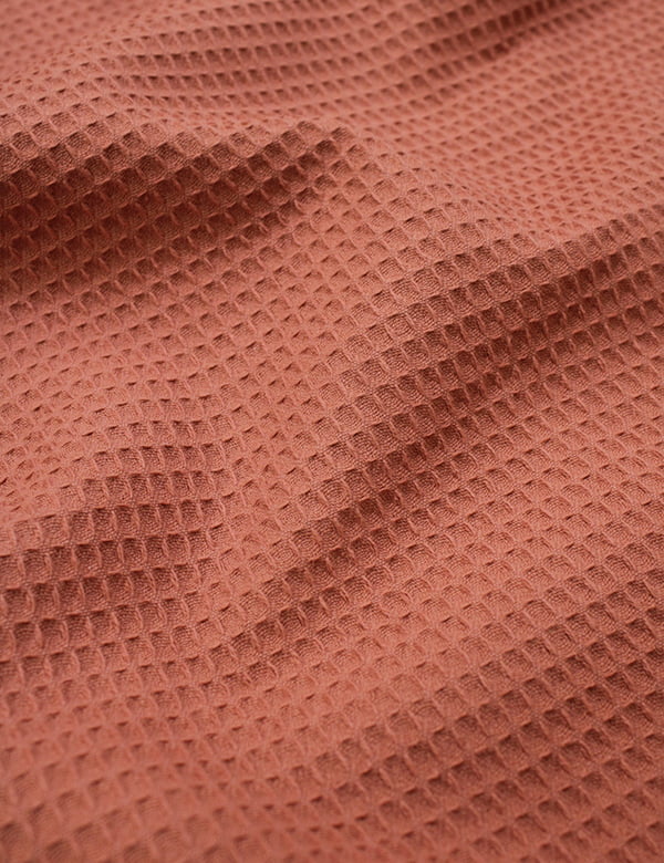 Tecido Favo Portugal - Terracota - 100% Algodão - Largura 1,63m