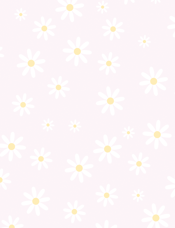 Tecido Flanela Baby - Margaridas - 100% Algodão - Largura: 80cm