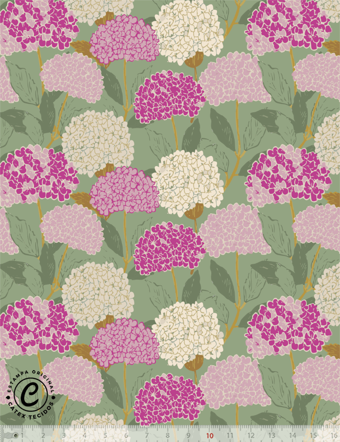 Tecido Tricoline Especial Coleção Farm Life por Anita Catita - Primavera Nobre - 100% Algodão - Largura 1,50m