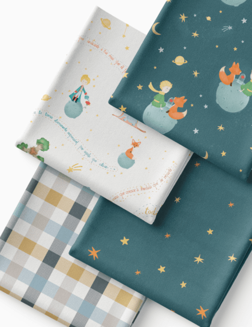 Kit Amarradinho de Tricoline - Kit 103  (4 Cortes de 45 a 50 cm x 70 cm) - Tricoline 100% Algodão