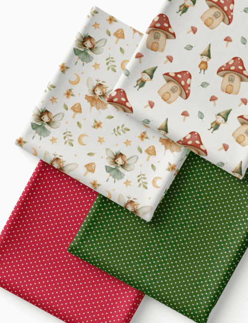 Kit Amarradinho de Tricoline - Kit 104  (4 Cortes de 45 a 50 cm x 70 cm) - Tricoline 100% Algodão
