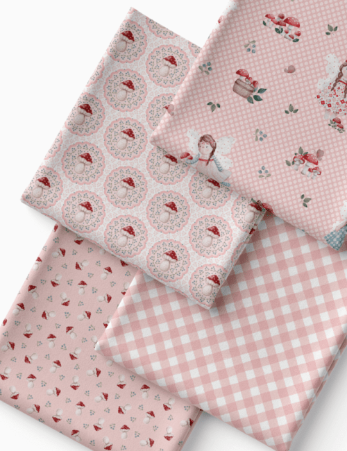 Kit Amarradinho de Tricoline - Kit 106  (4 Cortes de 45 a 50 cm x 70 cm) - Tricoline 100% Algodão