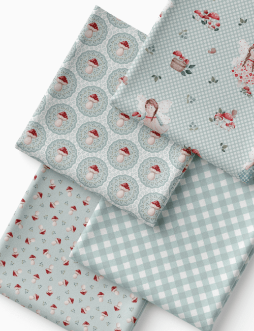 Kit Amarradinho de Tricoline - Kit 107  (4 Cortes de 45 a 50 cm x 70 cm) - Tricoline 100% Algodão