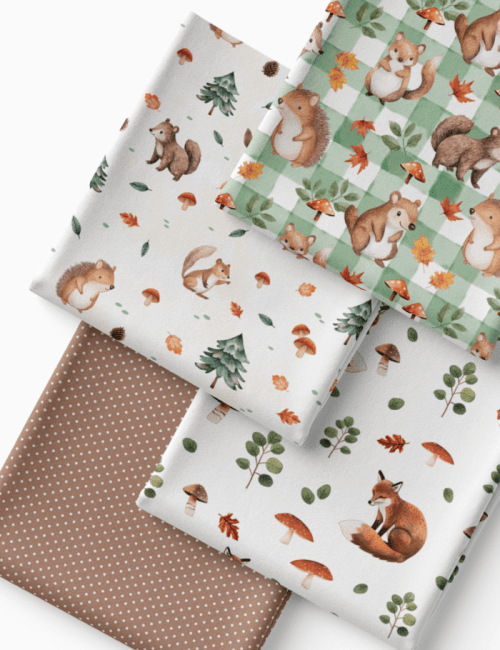 Kit Amarradinho de Tricoline - Kit 110 (4 Cortes de 45 a 50 cm x 70 cm) - Tricoline 100% Algodão