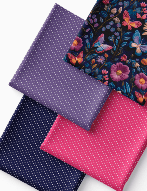 Kit Amarradinho de Tricoline - Kit 111 (4 Cortes de 45 a 50 cm x 70 cm) - Tricoline 100% Algodão