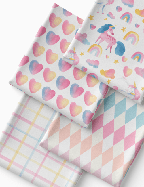 Kit Amarradinho de Tricoline - Kit 123 (4 Cortes de 45 a 50 cm x 70 cm) - Tricoline 100% Algodão