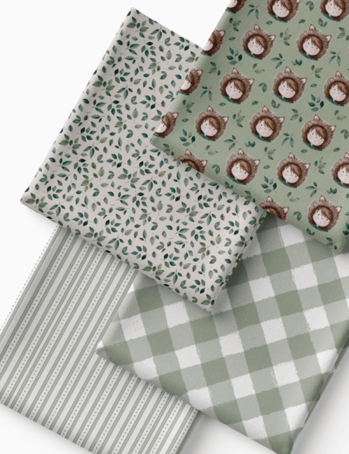 Kit Amarradinho de Tricoline - Kit 126 (4 Cortes de 45 a 50 cm x 70 cm) - Tricoline 100% Algodão