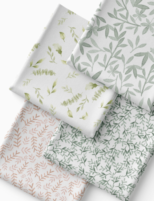 Kit Amarradinho de Tricoline - Kit 127 (4 Cortes de 45 a 50 cm x 70 cm) - Tricoline 100% Algodão
