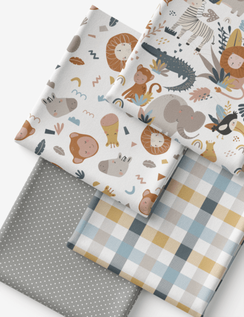Kit Amarradinho de Tricoline - Kit 32 (4 Cortes de 45 a 50 cm x 70 cm) - Tricoline 100% Algodão