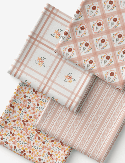 Kit Amarradinho de Tricoline - Kit 34 (4 Cortes de 45 a 50 cm x 70 cm) - Tricoline 100% Algodão