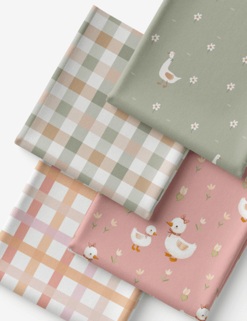 Kit Amarradinho de Tricoline - Kit 47 (4 Cortes de 45 a 50 cm x 70 cm) - Tricoline 100% Algodão