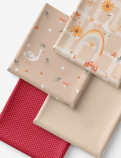Kit Amarradinho de Tricoline - Kit 55 (4 Cortes de 45 a 50 cm x 70 cm) - Tricoline 100% Algodão