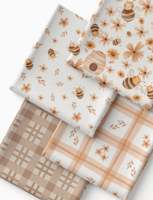Kit Amarradinho de Tricoline - Kit 59 (4 Cortes de 45 a 50 cm x 70 cm) - Tricoline 100% Algodão