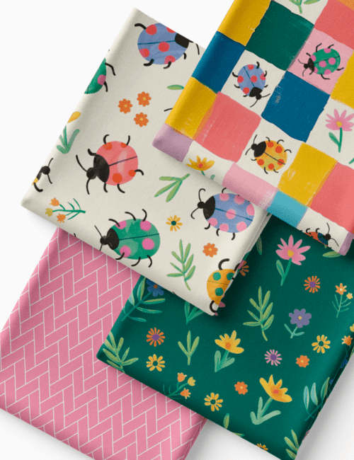 Kit Amarradinho de Tricoline - Kit 64 (4 Cortes de 45 a 50 cm x 70 cm) - Tricoline 100% Algodão