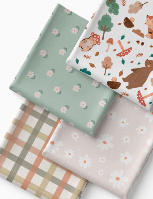 Kit Amarradinho de Tricoline - Kit 65 (4 Cortes de 45 a 50 cm x 70 cm) - Tricoline 100% Algodão