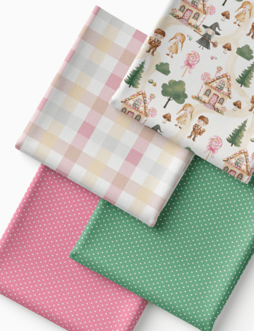 Kit Amarradinho de Tricoline - Kit 67 (4 Cortes de 45 a 50 cm x 70 cm) - Tricoline 100% Algodão