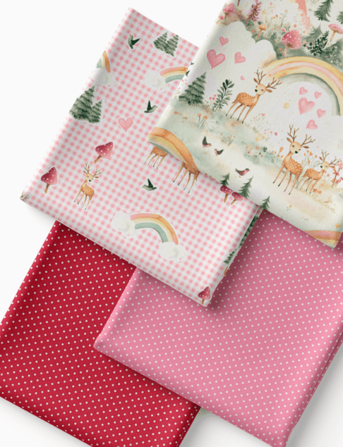 Kit Amarradinho de Tricoline - Kit 70 (4 Cortes de 45 a 50 cm x 70 cm) - Tricoline 100% Algodão