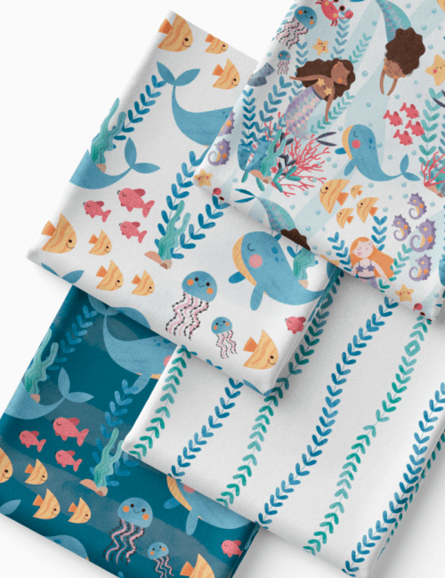 Kit Amarradinho de Tricoline - Kit 72 (4 Cortes de 45 a 50 cm x 70 cm) - Tricoline 100% Algodão