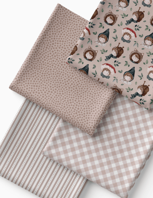 Kit Amarradinho de Tricoline - Kit 84  (4 Cortes de 45 a 50 cm x 70 cm) - Tricoline 100% Algodão