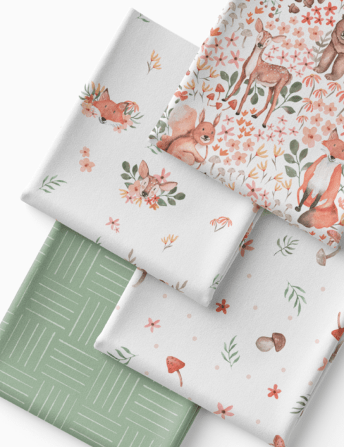 Kit Amarradinho de Tricoline - Kit 87  (4 Cortes de 45 a 50 cm x 70 cm) - Tricoline 100% Algodão