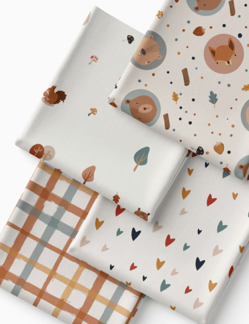 Kit Amarradinho de Tricoline - Kit 90  (4 Cortes de 45 a 50 cm x 70 cm) - Tricoline 100% Algodão
