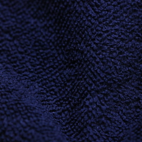 Tecido Atoalhado Felpudo Tropical Liso - Azul Marinho - 100% Poliéster - Largura 1,45m