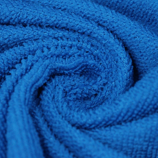 Tecido Atoalhado Felpudo Tropical Liso - Azul Tibet - 100% Poliéster - Largura 1,45m