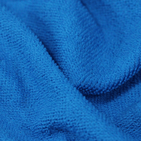 Tecido Atoalhado Felpudo Tropical Liso - Azul Tibet - 100% Poliéster - Largura 1,45m