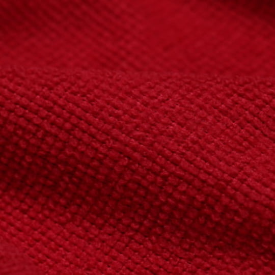 Tecido Atoalhado Felpudo Tropical Liso - Vermelho - 100% Poliéster - Largura 1,45m