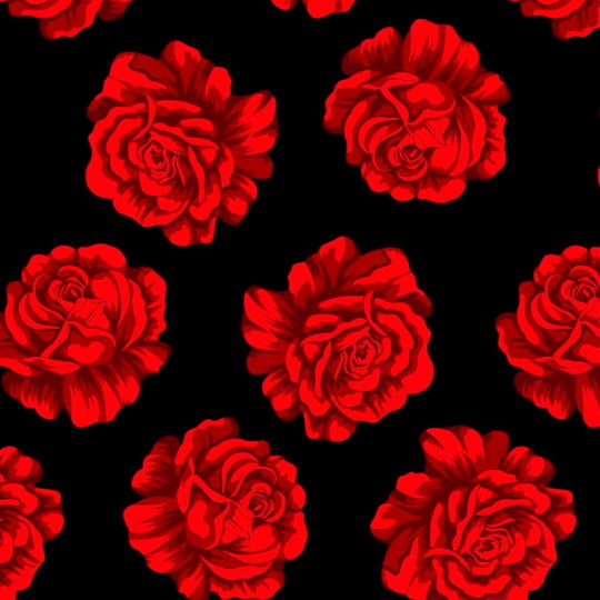 Tecido Chita Floral Rosas Vermelhas - 3006v1 - 100% Algodão - Largura 1,40m