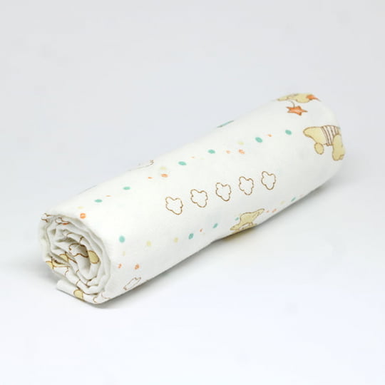 Tecido Flanela Baby - Brincadeira de Ursinhos - 100% Algodão - Largura: 80cm