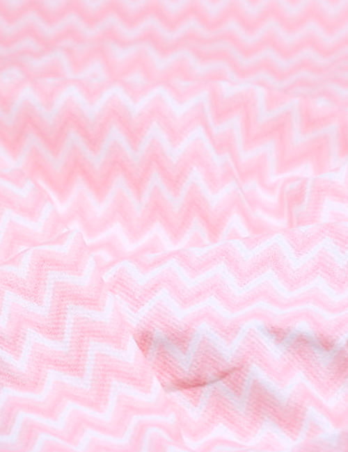 Tecido Flanela Baby - Chevron Baby - Rosa - 100% Algodão - Largura: 80cm