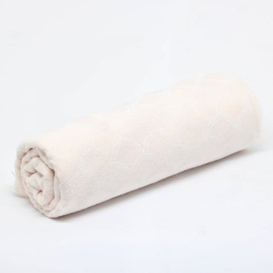 Tecido Flanela Baby - Escamas - Rosa Suave - 100% Algodão - Largura: 80cm