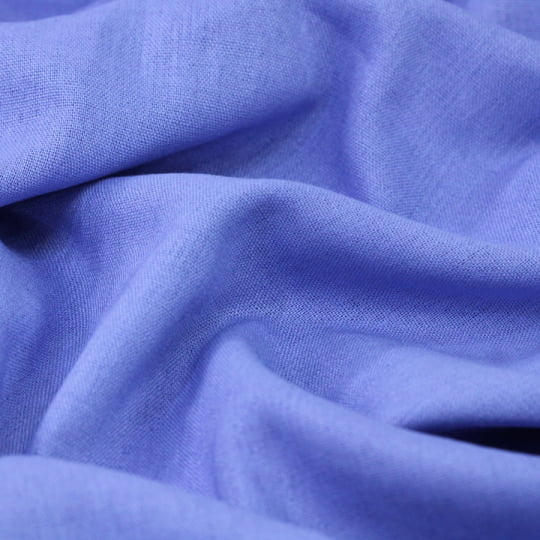 Tecido Linho Com Viscose Liso - Blue Lilac - 55% Linho 45% Viscose - Largura 1,35m