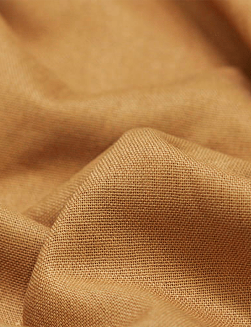 Tecido Linho Com Viscose Liso Premium - Camel - 28% Linho 68% Viscose 4% Fibras Diversas - Largura 1,35m 