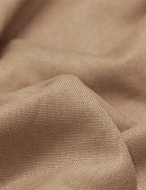 Tecido Linho Com Viscose Liso Premium - Caramelo - 28% Linho 68% Viscose 4% Fibras Diversas - Largura 1,35m