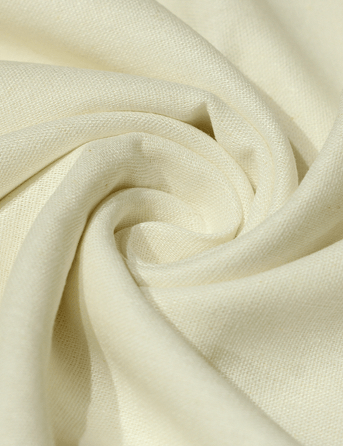 Tecido Linho Com Viscose Liso Premium - Off White - 28% Linho 68% Viscose 4% Fibras Diversas - Largura 1,35m