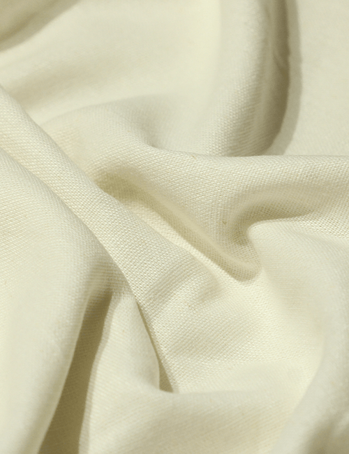 Tecido Linho Com Viscose Liso Premium - Off White - 28% Linho 68% Viscose 4% Fibras Diversas - Largura 1,35m