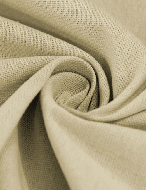 Tecido Linho Com Viscose Liso Rayon - Amarelo Creme - 45% Linho 55% Viscose - Largura 1,35m