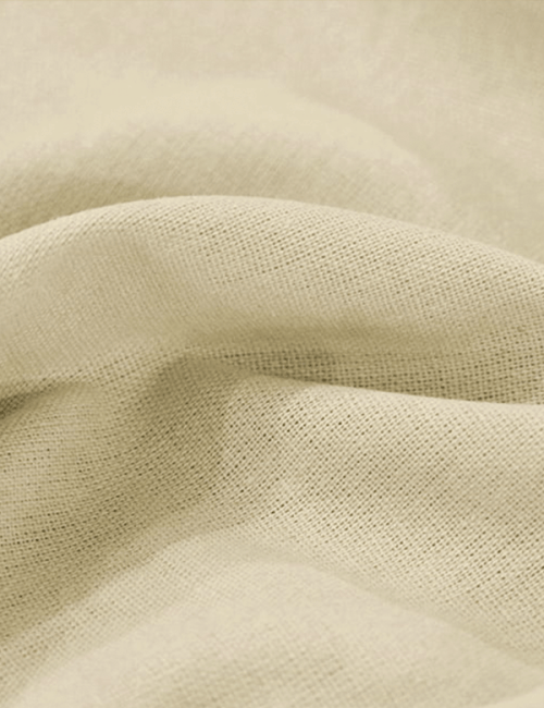 Tecido Linho Com Viscose Liso Rayon - Amarelo Creme - 45% Linho 55% Viscose - Largura 1,35m